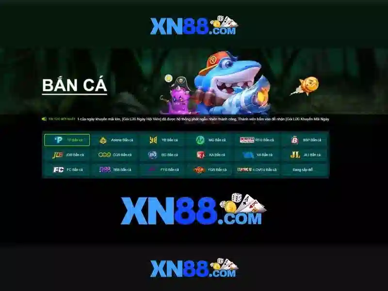 Các trò chơi có mặt trên xn88\n